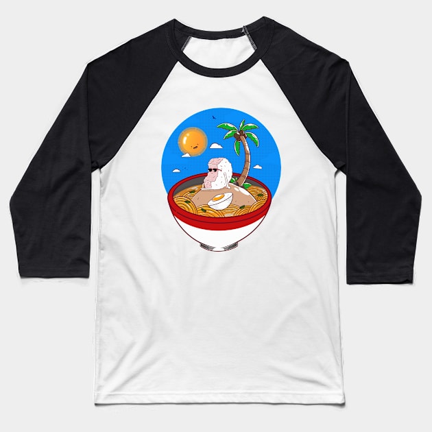 Summer Ramen Baseball T-Shirt by Artthree Studio